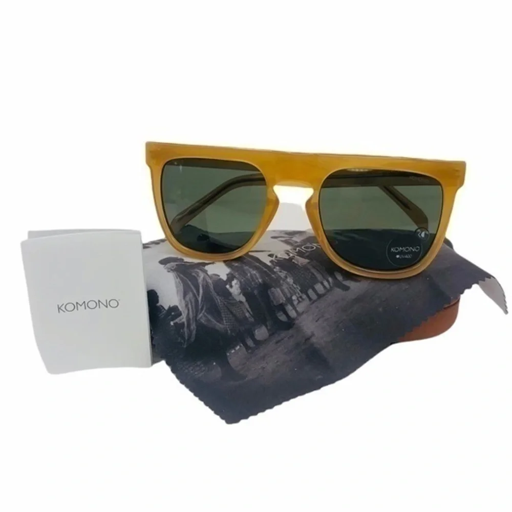 KOMONO Men’s Sunglasses Bennet Amber - NWT 🕶